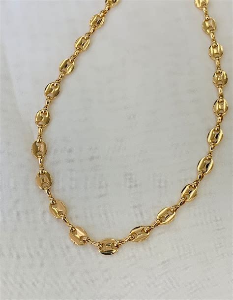 gucci chains|14k gold Gucci link chain.